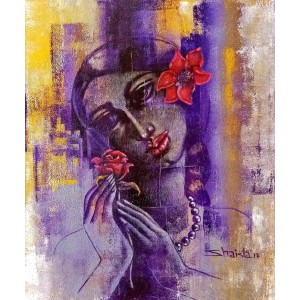Shaista Momin, Untitled, 20 x 24 Inch, Acrylic on Canvas, Figurative Painting, AC-SHM-018